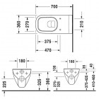 Duravit D-Code miska WC wisząca 36x70 cm