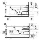 Duravit D-Code miska WC wisząca 36x70 cm