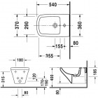 Duravit DuraStyle bidet wiszący 37x54 cm