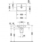 Duravit DuraStyle umywalka 45x33,5 cm