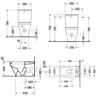 Duravit DuraStyle miska WC do kompaktu 37x70 cm