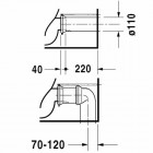Duravit DuraStyle miska WC do kompaktu 37x70 cm