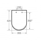 Roca Dama-N Compacto deska WC Duroplast wolnoopadająca
