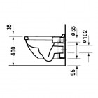 Duravit Starck 3 muszla wisząca + deska WC wolnoopadająca 42250900A1
