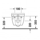 Duravit Starck 3 muszla wisząca + deska WC wolnoopadająca 42250900A1