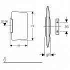 Geberit Ścianka międzypisuarowa 115.201.11.1