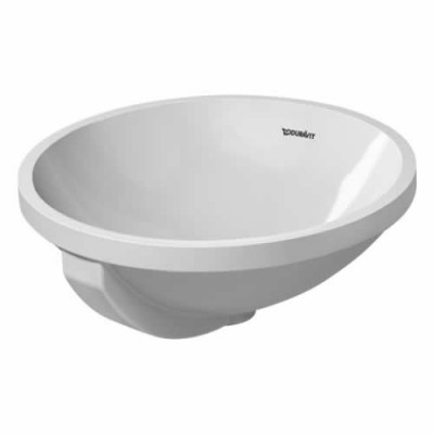 Duravit Architec umywalka podblatowa śr. 400 mm z przelewem bez półki na baterię