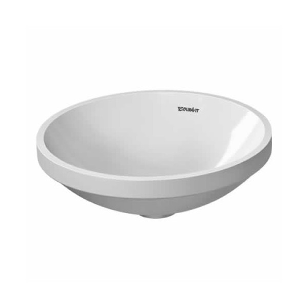 Duravit Architec umywalka podblatowa śr. 375 mm bez przelewu bez półki na baterię