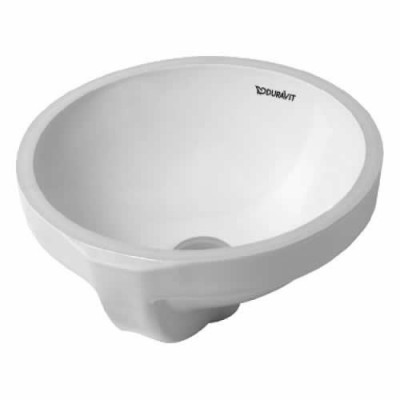 Duravit Architec umywalka podblatowa śr. 325 mm z przelewem bez półki na baterię
