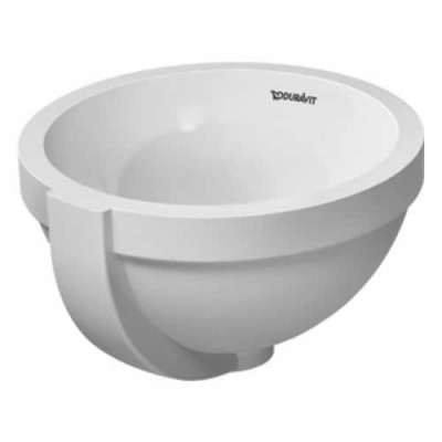 Duravit Architec umywalka podblatowa śr. 275 mm z przelewem bez półki na baterię