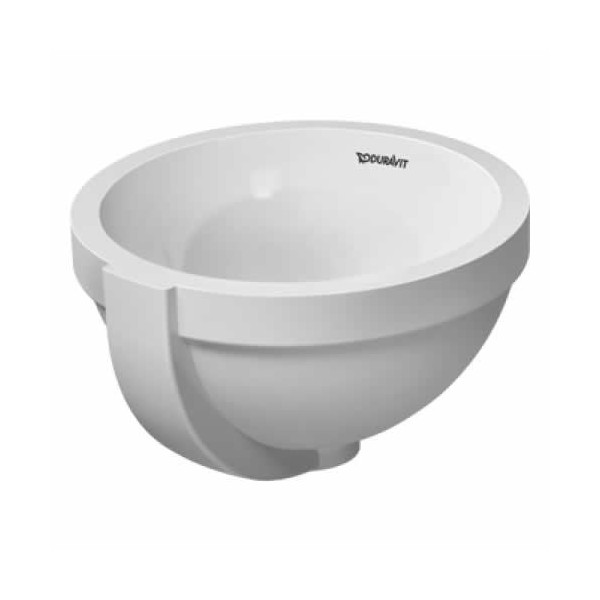 Duravit Architec umywalka podblatowa śr. 275 mm z przelewem bez półki na baterię