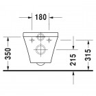Duravit DuraStyle miska WC wisząca bez wewnętrznego kołnierza 37x48 cm + deska WC wolnoopadająca