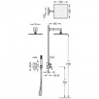 Tres Project Tres zestaw podtynkowy czarny 21198091NM