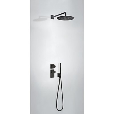 Tres zestaw podtynkowy termostatyczny czarny 20635201NM