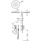 Tres zestaw podtynkowy termostatyczny czarny 20635204NM