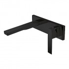Tres Slim Exclusive bateria umywalkowa podtynkowa wylewka 185 mm czarna 20220003NM