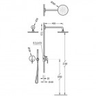 Tres Study Exclusive zestaw podtynkowy czarny 26298091NM