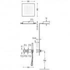 Tres zestaw podtynkowy termostatyczny czarny 20725204NM