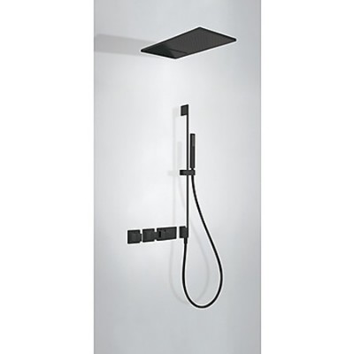 Tres zestaw podtynkowy termostatyczny czarny 20725309NM