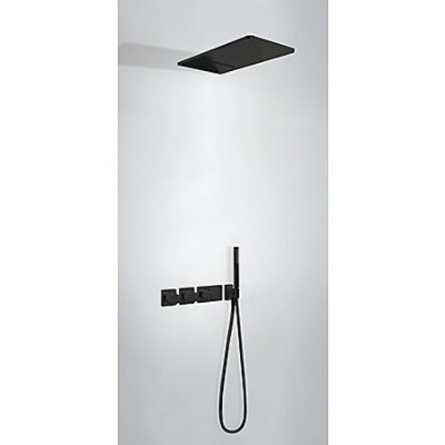 Tres zestaw podtynkowy termostatyczny czarny 20735302NM