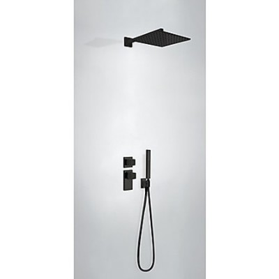 Tres zestaw podtynkowy termostatyczny czarny mat 20625201NM