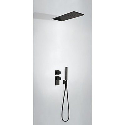 Tres zestaw podtynkowy termostatyczny czarny mat 20625202NM