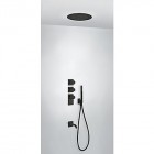Tres zestaw wannowy termostatyczny czarny 20635302NM