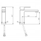 M&Z Cinque bateria umywalkowa czarna CNQ00240/CZAR