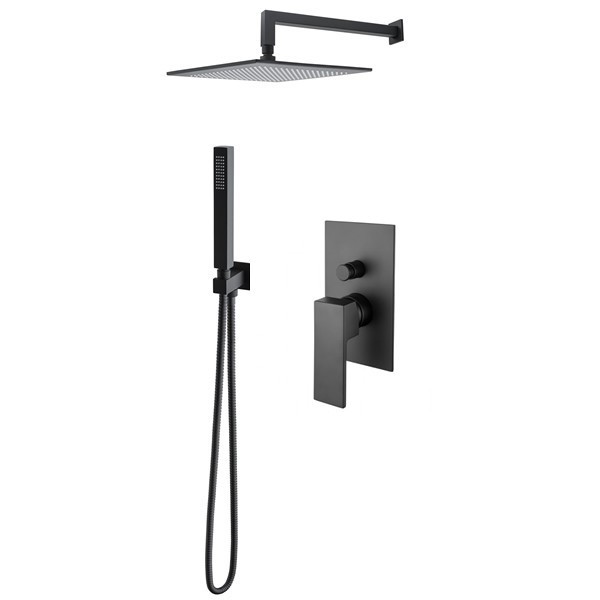 M&Z Lauren zestaw natryskowy podtynkowy czarny