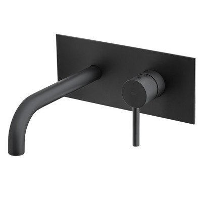 M&Z MZ-Expo bateria umywalkowa podtynkowa wylewka 200 mm czarny mat MZE04400/CZAR