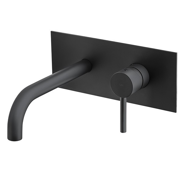 M&Z MZ-Expo bateria umywalkowa podtynkowa wylewka 200 mm czarny mat MZE04400/CZAR