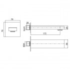 M&Z Lauren wylewka wannowa 19,2 cm czarna
