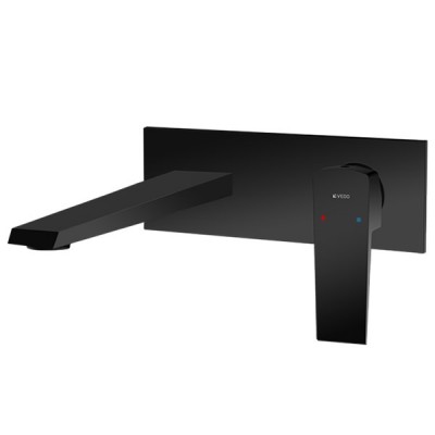 Vedo Sette Black bateria umywalkowa podtynkowa ścienna czarna