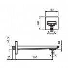 Vedo Sette Black kompletny zestaw wannowy podtynkowy czarny