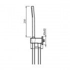 Vedo Sette Black kompletny zestaw wannowy podtynkowy czarny VBS7241CZ