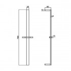 M&Z drążek natryskowy czarny ACS8002/CZAR