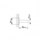 Demm uchwyt prysznicowy czarny 4130/CZAR