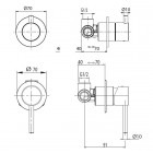 M&Z MZ-Expo bateria wannowo-prysznicowa podtynkowa czarna MZE02900/CZAR