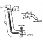 Vedo Desso Black kompletny zestaw wannowy czarny VBD4232CZ/30