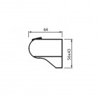 Vedo uchwyt prysznicowy czarny VSN0025CZ