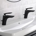 Kludi Balance bateria umywalkowa z zestawem odpływowym czarny mat