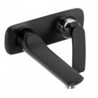 Kludi Balance bateria umywalkowa ścienna wylewka 185 mm czarny mat