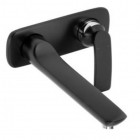 Kludi Balance bateria umywalkowa ścienna wylewka 235 mm czarny mat