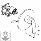 Kludi Balance bateria natryskowa podtynkowa czarny mat
