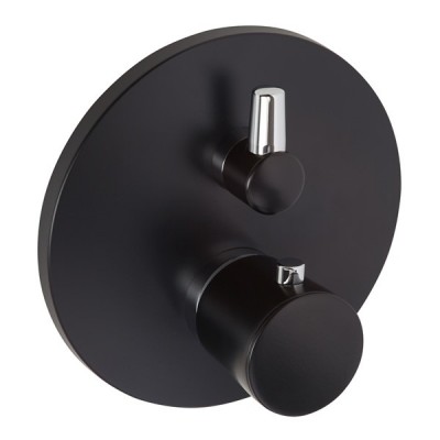 Kludi Balance bateria wannowa podtynkowa z termostatem czarny mat