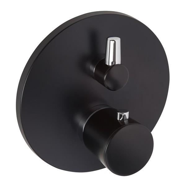 Kludi Balance bateria wannowa podtynkowa z termostatem czarny mat