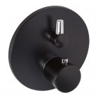 Kludi Balance bateria wannowa podtynkowa z termostatem czarny mat