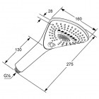 Kludi Fizz 3S rączka natrysku czarny mat