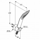 Kludi Fizz 1S zestaw wannowo-natryskowy czarny mat