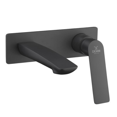 Demm Sleek Black bateria umywalkowa podtynkowa czarna